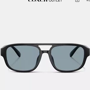Coach Black Pilot Sunglasses